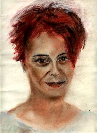 „Junge Frau“, Pastellkreide, 40 × 30 cm, 2003